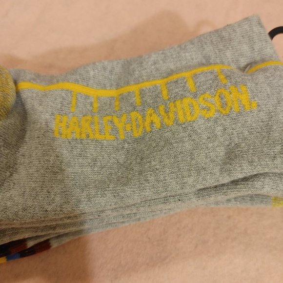 𝅺435 Harley-Davidson	2-pack calf / crew socks s1 - Picture 5 of 8